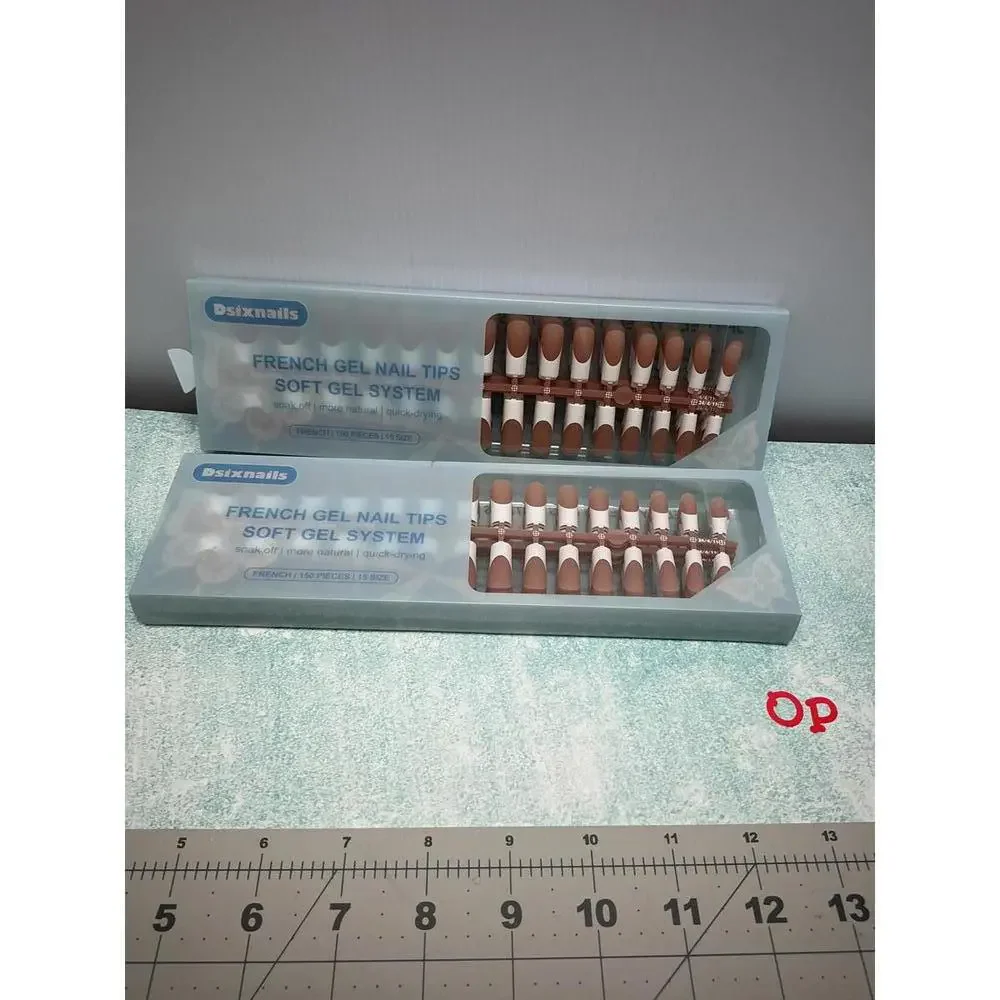 French Gel Nail Tips Soft Gel System‎ - 138 Pieces, 15 Sizes